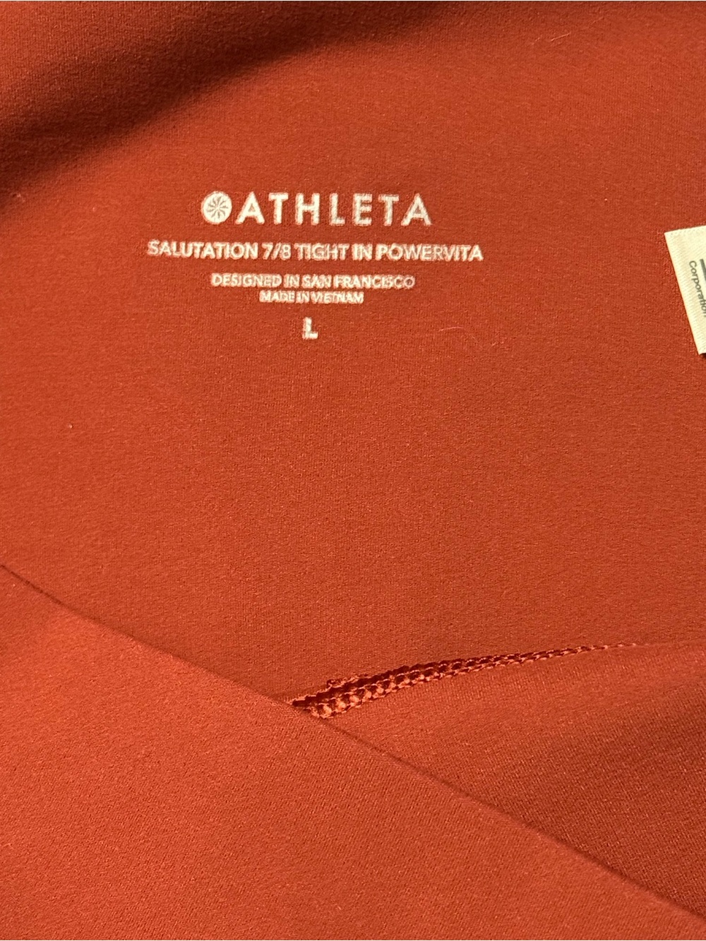 Athleta Salutation 7/8 Powervita Leggings L - Picture 6 of 6